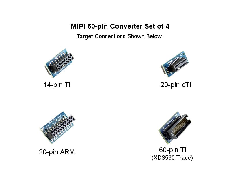 MIPI 60-pin JTAG Pin Converter Kit of 4 - BH-ADP-60e_MIPI-KIT4
