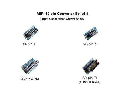 MIPI 60-pin JTAG Pin Converter Kit of 4 - BH-ADP-60e_MIPI-KIT4
