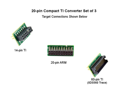 cTI 20-pin JTAG Pin Converter Kit of 3 - BH-ADP-20e-cTI-KIT3