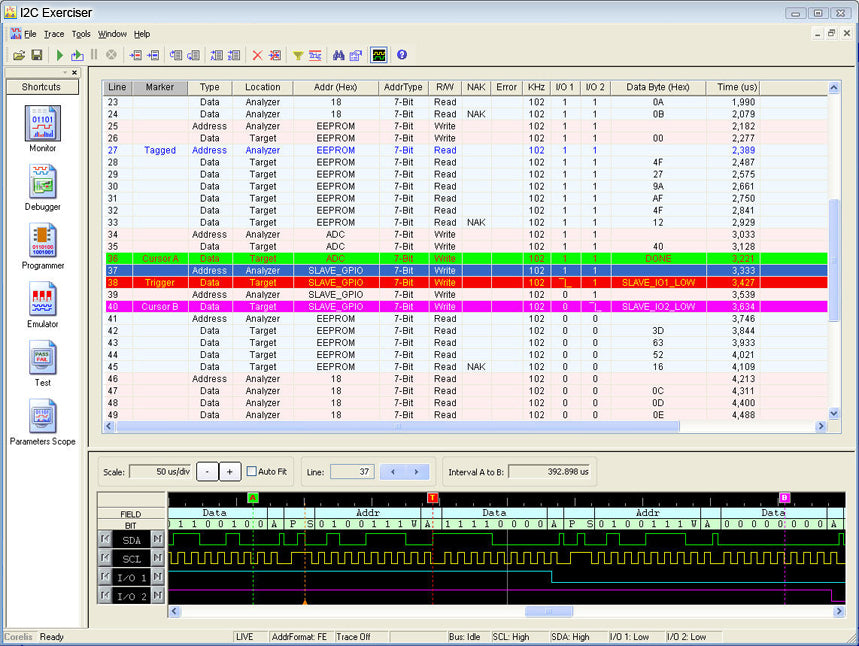 CAS-1000-I2C/E Bus Analyzer