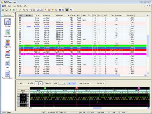 CAS-1000-I2C/E Bus Analyzer
